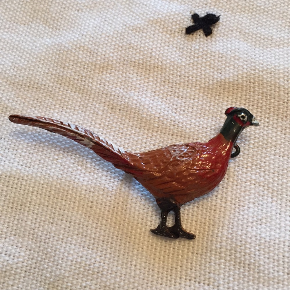 Pheasant brooche